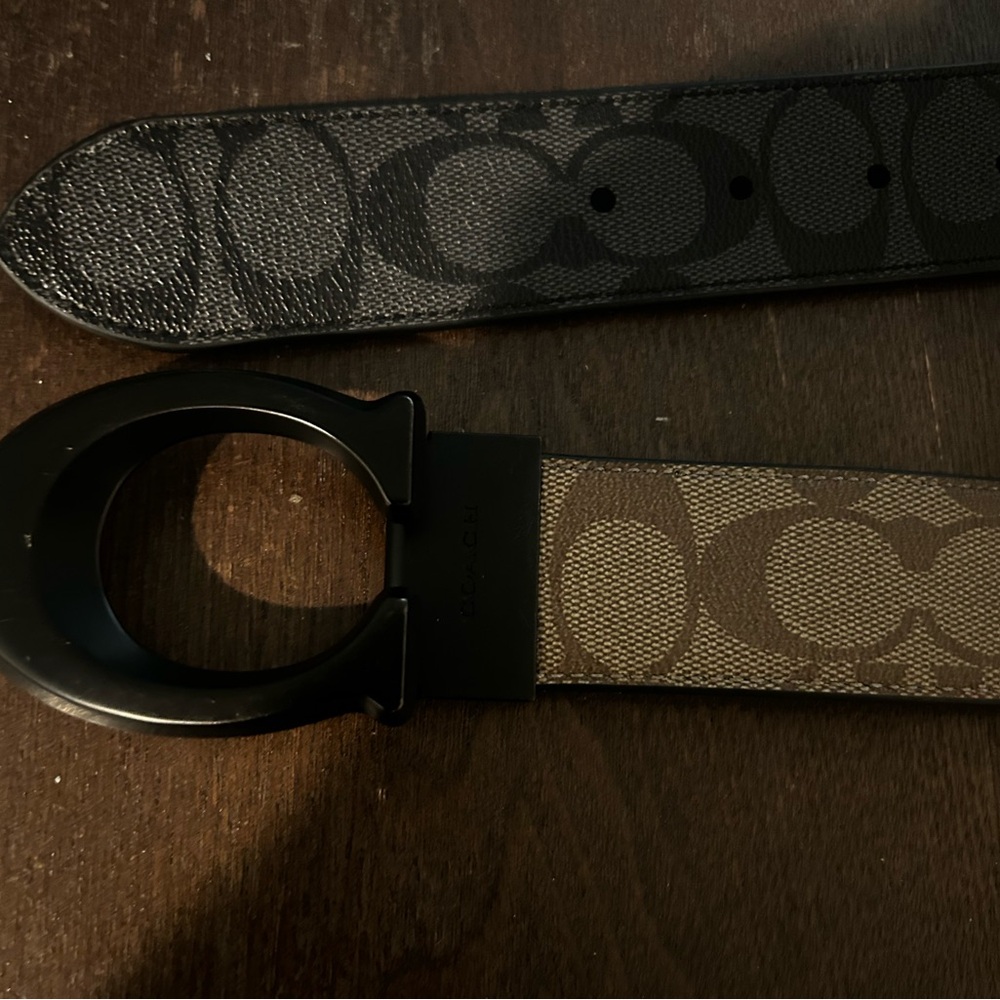 Brand New Reversible Coach Belt and Buckle